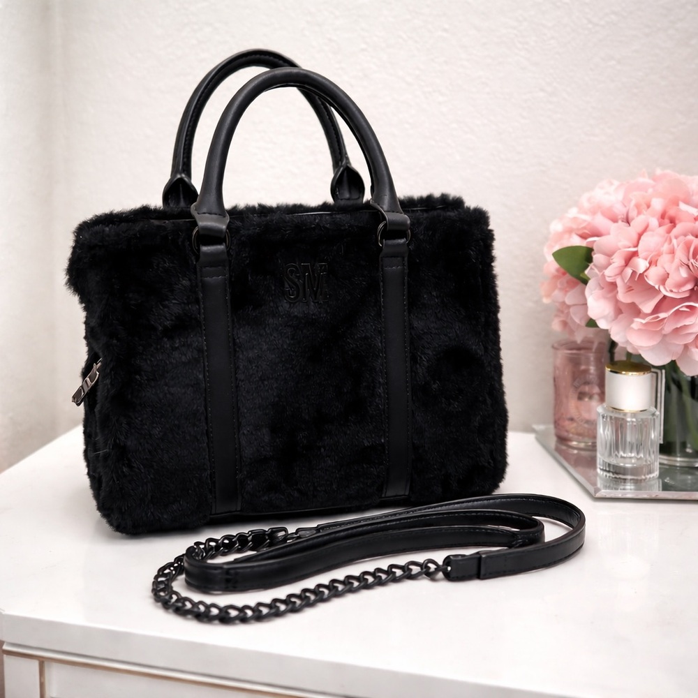 NWOT Steve Madden Faux Fur Crossbody Bag
